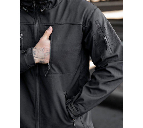 Городская тактическая куртка MAXIMUS софтшел darck grey ПП7988