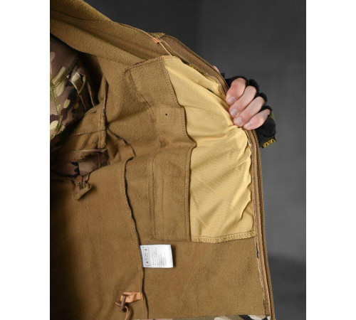 Демисезонна тактичесая куртка Soft Shell Windstoper мультикам ВТ6541