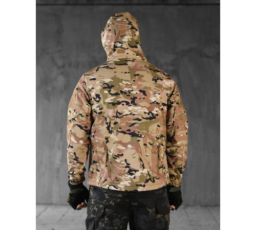 Демисезонна тактичесая куртка Soft Shell Windstoper мультикам ВТ6541