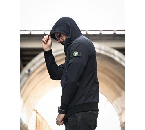Міська Вітровка Stone island кишеня black 4 ДЛ7035