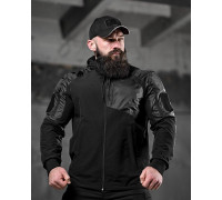 Тактическая ветровка RECOBA черная ДЛ6350
