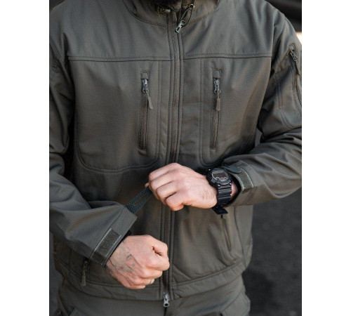 Городская тактическая куртка MAXIMUS софтшел oliva ПП7985