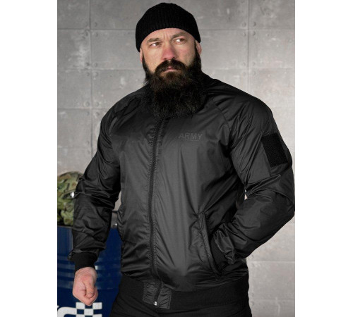 Легкая ветровка army black ВТ5072