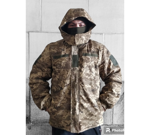 Куртка зимняя мужская пиксель бушлат