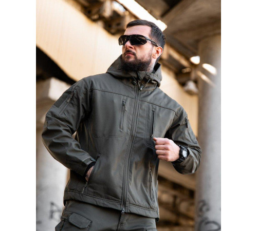 Городская тактическая куртка MAXIMUS софтшел light grey ПП7983