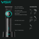 Тример акумуляторний VGR V-977 BLACK, регулювання потужності 6000 — 8000 RPM, 2500 mAh, 4 насадки за 2289 грн