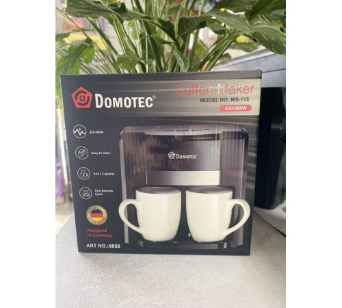 Кавоварка кавомашина електрична крапельна Domotec