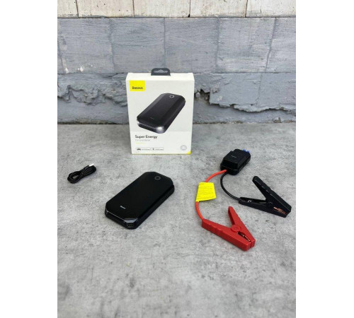 Пускозарядное устройство Бустер Baseus Car Jamp Starter Super Energy 3in1 12V 8000mAh с функцией Павербанка