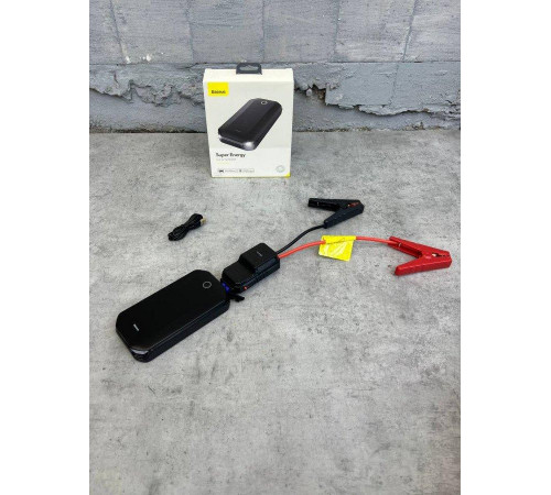 Пускозарядное устройство Бустер Baseus Car Jamp Starter Super Energy 3in1 12V 8000mAh с функцией Павербанка
