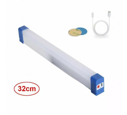 Яркий светильник ночник с магнитным креплением с аккумулятором и от USB - лампа от павербанка 32 см