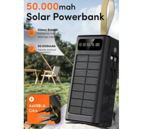 Power Bank турція 50000 mAh з кількома USB-портами зовнішній акумулятор великої ємності, повербанк BOROFONE 50000mAh 22,5W
