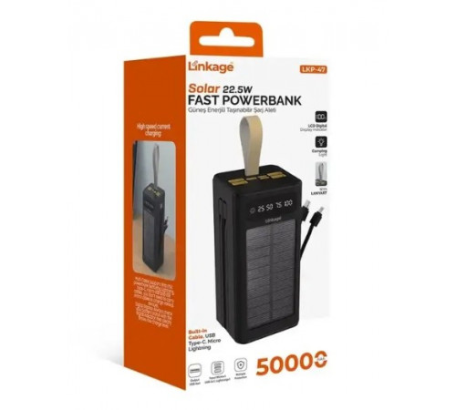 Power Bank турція 50000 mAh з кількома USB-портами зовнішній акумулятор великої ємності, повербанк BOROFONE 50000mAh 22,5W