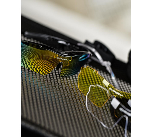 Окуляри тактичні OAKLEY (5 лінз) з поляризацією Чорні ВТ6825 за 1099 грн