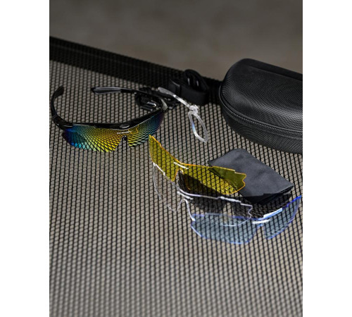Окуляри тактичні OAKLEY (5 лінз) з поляризацією Чорні ВТ6825 за 1099 грн