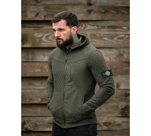 Флісова кофта STONE green ПП8056 за 1979 грн