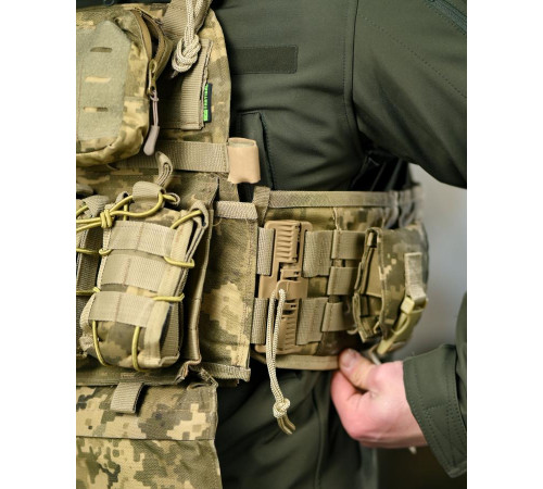 Плитоносій 4 швидких скидання з нашивкою 7.62 піксель ТР6430