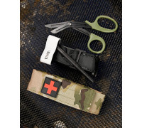 Медичний набір 3 в 1 Турнікет-джгут, підсумок MOLLE, маленькі тактичні медичні ножиці EMT мультикам ВТ5407