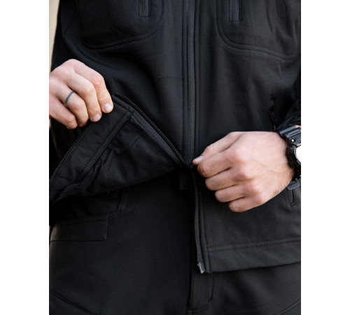 Міська тактична куртка MAXIMUS софтшел black ПП7980