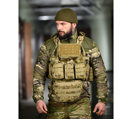 Плитоноска 4 точки скидання 7.62 pixel ВТ5333