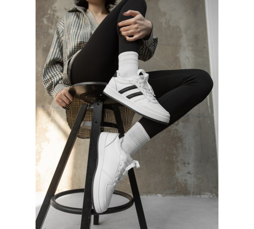 Зимові жіночі кросівки white/black JH130-3 ВТ0498