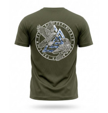 Tactical t-shirt SELION runes oliva TR6948