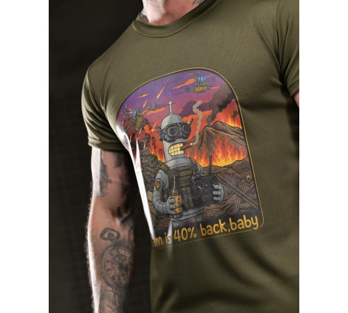 Тактична футболка BORN OF WAR I’m back oliva ВТ4754