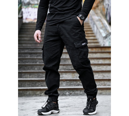 міські штани карго Black РП7432 за 1429 грн