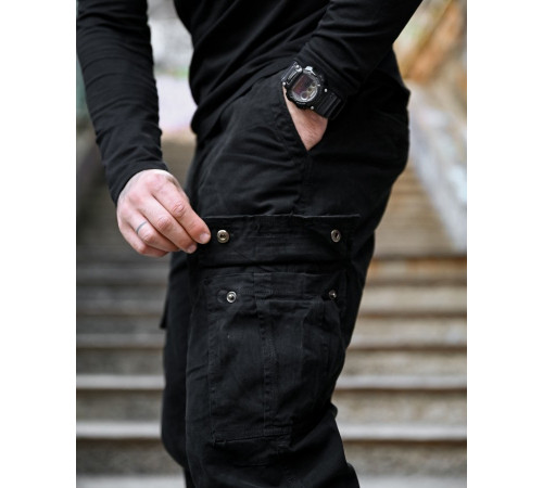 міські штани карго Black РП7432 за 1429 грн