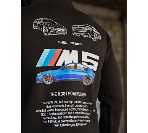 Худі на флісі GENESIS BMW M5 black ПП8074 за 384 грн