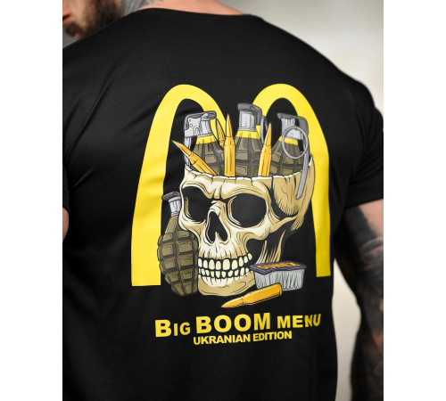 Тактична футболка SELION Boom menu black ТР6779 за 549 грн