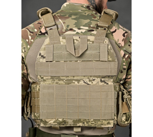 Плитоноска Single Sword 4 точки швидкого скидання піксель ТН6600
