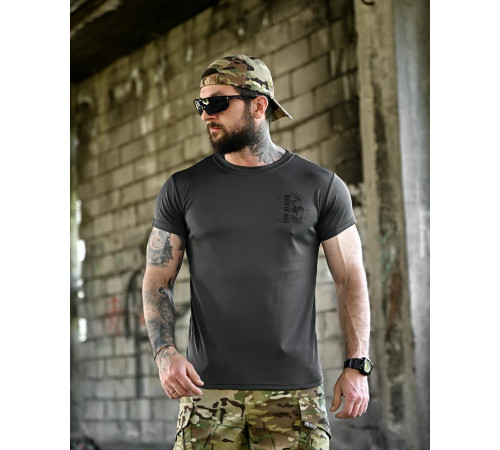 Футболка BORN OF WAR welcome to Ukraine grey ВТ4636 за 549 грн