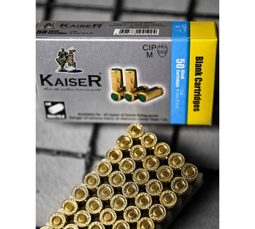 Патрони холості Kaiser 9 mm (50 шт) ДЛ7115