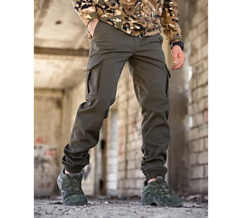 Зимові штани soft shell BANDIT олива ТР6407 за 1375 грн