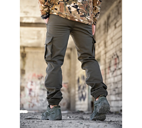 Зимові штани soft shell BANDIT олива ТР6407 за 1375 грн
