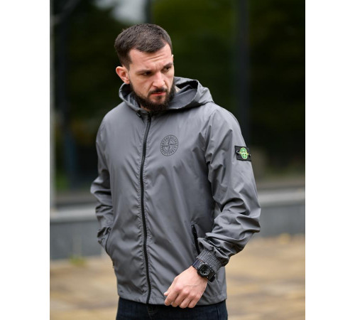 Куртка з кишенею Stone island grey 4 ПП8001