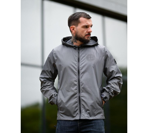 Куртка з кишенею Stone island grey 4 ПП8001