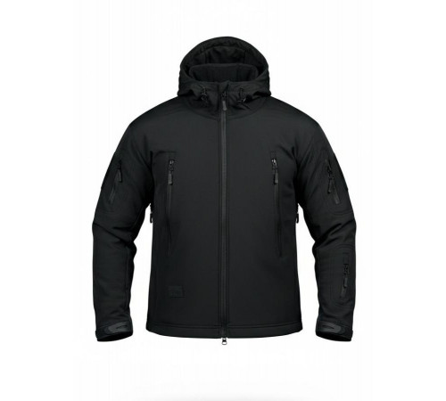 Демісезонна тактична куртка Soft Shell Silver Knight Windstoper чорна ОР1232