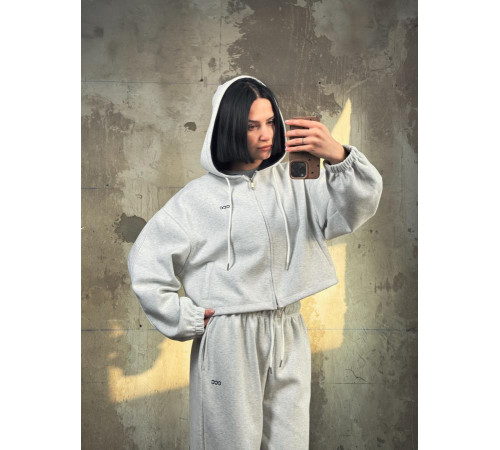 Спортивний костюм з укороченим худі grey ТР6812 за 2310 грн