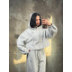 Спортивний костюм з укороченим худі grey ТР6812 за 2310 грн