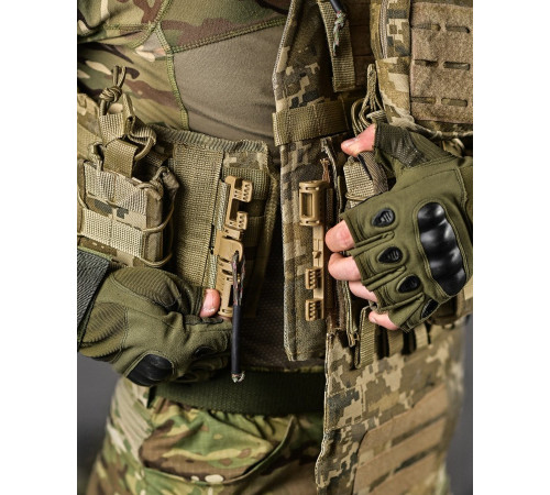 Плитоноска 4 швидких скидання з напашником Cordura піксель ДЛ63965