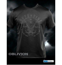 Тактична футболка для відведення поту Oblivion black Defensive ДЛ6588