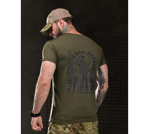 Тактична футболка BORN OF WAR para bellum олива ВТ4746
