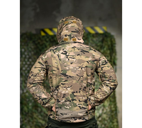 Демісезонна тактична куртка Soft Shell Silver Knight Windstoper мультикам