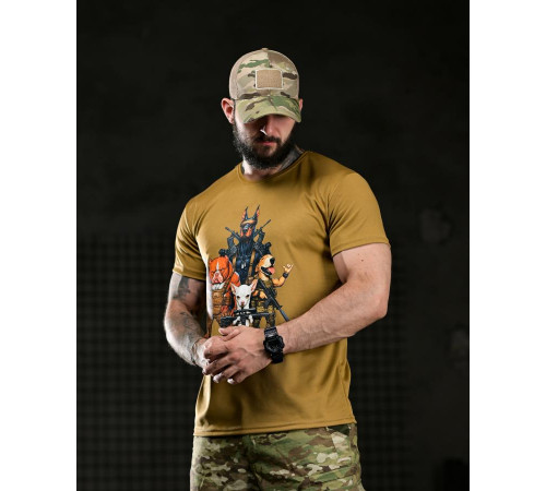 Тактична футболка SELION Team coyot ВТ4689