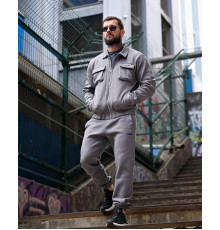 Спортивний костюм на флісі TEREMBIT grey ПП8031