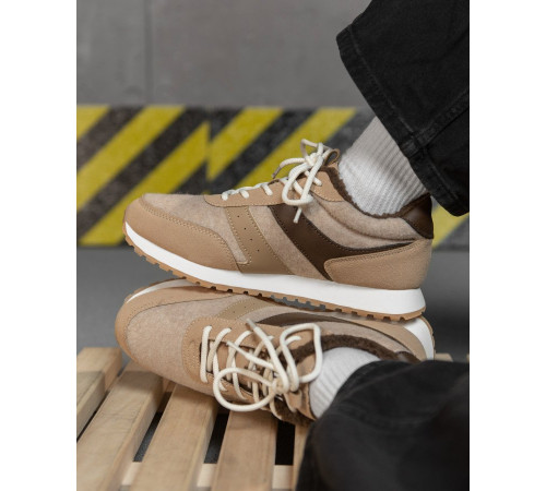 Зимові жіночі кросівки NEX beige CX1760-2 ВТ7712