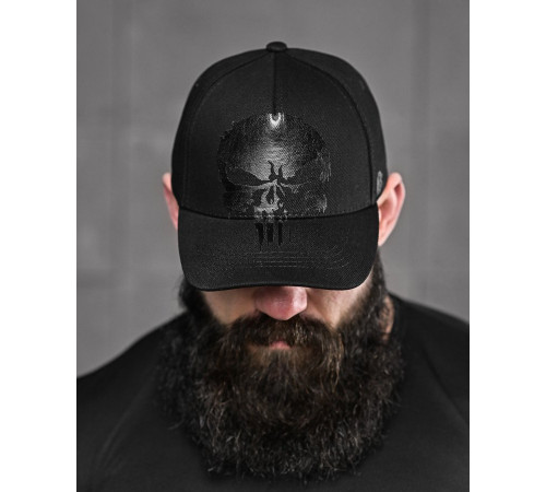 Бейсболка Каратель black ДЛ6466