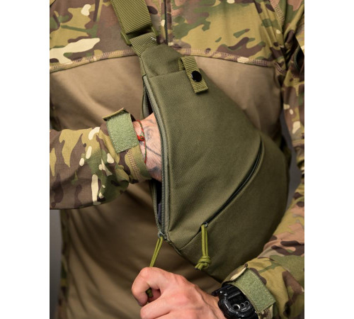 Тактична сумка-слинг Olive Silver knight oliva ВТ4781