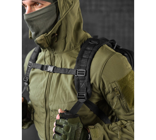 Тактичний рюкзак штурмовий 25л black ВТ6613